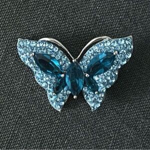 Sterling Silver 925 Swarovski Butterfly pendant